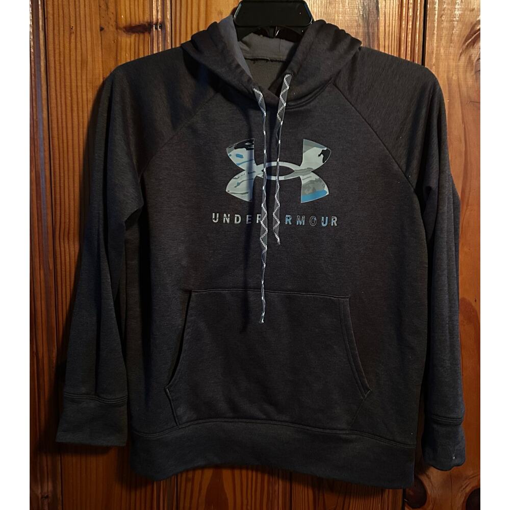 Under Armour Women's Shoreline hoodie gray/blue size small